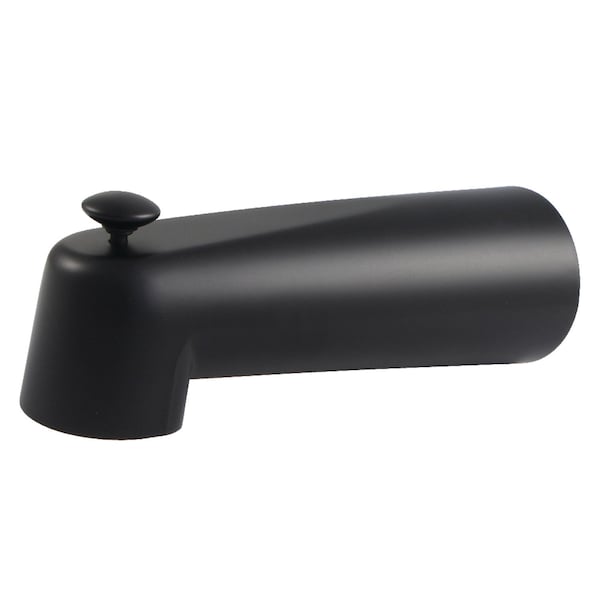 Kingston Brass 7" Diverter Tub Spout, Matte Black K1089A0 - main